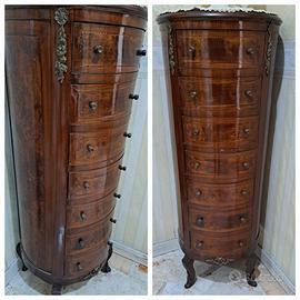 Cassettiera in legno 7 cassetti