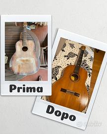 Chitarra classica Giuseppe Indelicato restaurata