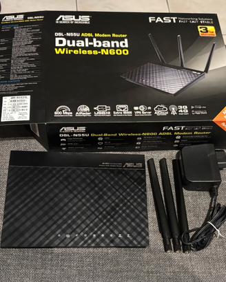 Router Modem ASUS DSL-N55U - Dual Band N600