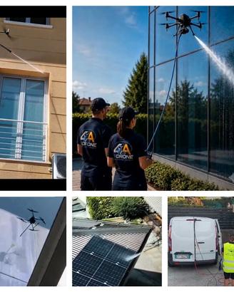 Pulizia con DRONE/Facciate e fotovoltaici - VERONA
