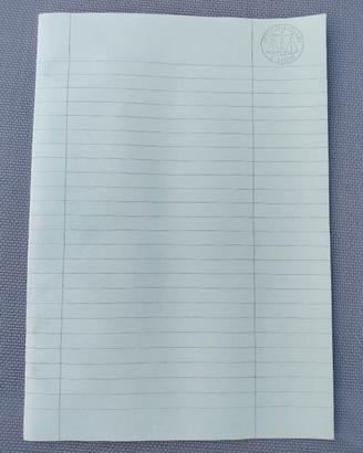 Foglio carta bollata vintage 1989, da collezione