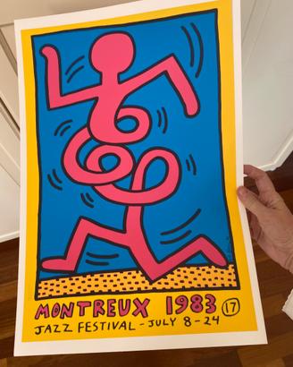 Poster stampa Keith Haring Montreux 33 × 48