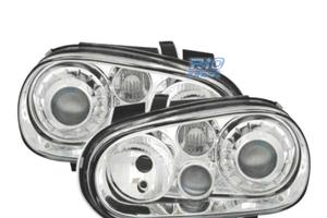 FARI VOLKSWAGEN VW GOLF 4 LOOK R32 FONDO CROMATO