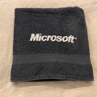 Microsoft telo asciugamano anni ‘00 nero 200x140cm