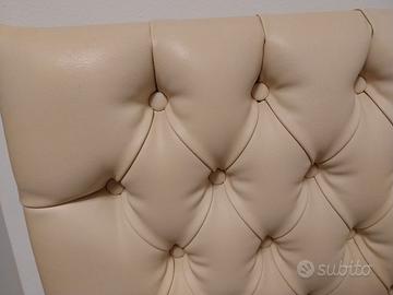 Letto una piazza e mezzo testata chesterfield