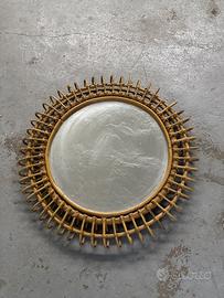Specchio In rattan bamboo Franco Albini design