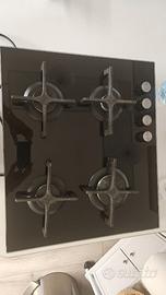 piano cottura in vetro temperato