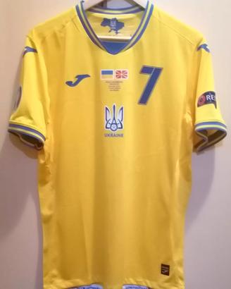 Maglia Ucraina Match Worn Euro 2020 Yarmolenko