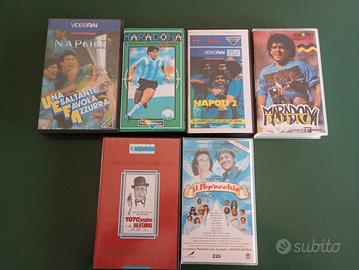 6 VHS Maradona -Napoli -Totò-Arbore