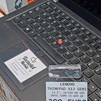 LENOVO THINKPAD X13 13"3 pollici 256GB