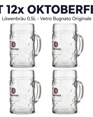 Set 12 boccali di birra Lowenbrau originali 