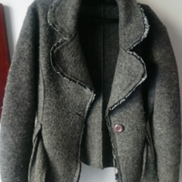 Giacca elegante da donna in lana cotta, taglia M