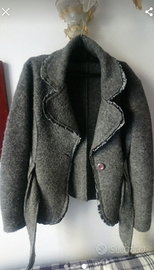 Giacca elegante da donna in lana cotta, taglia M