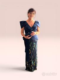 Abito lungo da cerimonia Maestri Haute Couture