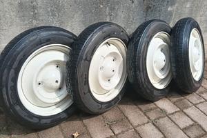4 CERCHI gomme citroen 2CV Dyane Pneumatici 125 15