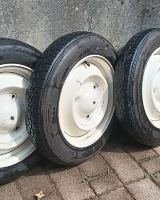 4 CERCHI gomme citroen 2CV Dyane Pneumatici 125 15