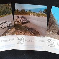 lotto 3  cartoline rally isola d'elba 1974