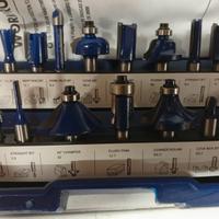 WORKPRO Set Frese per Legno 15 Pezzi, Codolo 8mm,