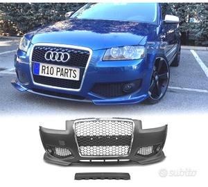 PARAURTI ANTERIORE AUDI A3 8P 04-08 LOOK RS3 CROMA