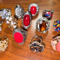 17 Anelli bigiotteria donna