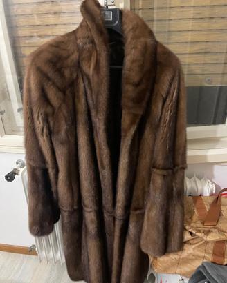 Pelliccia vera di visone miele Sartoriale