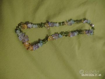 collana quarzi colorati 