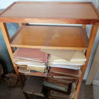 Libreria mobile 4 ripiani legno Vintage anni 60 