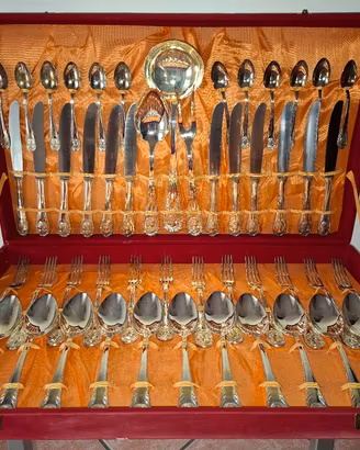 Set di 51 posate placcate Argento 800,