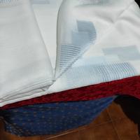 tessuto tenda semi trasparente con figura 