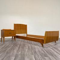 Gio Ponti Attr. Letto Singolo e Comodino