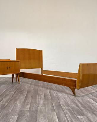 Gio Ponti Attr. Letto Singolo e Comodino