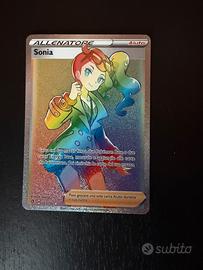 Carta Pokémon Sonia 203/192, Rainbow