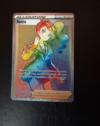 Carta Pokémon Sonia 203/192, Rainbow