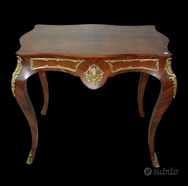 SCRIVANIA INTARSIATA IN NOCE SCRITTOIO MOBILETTO