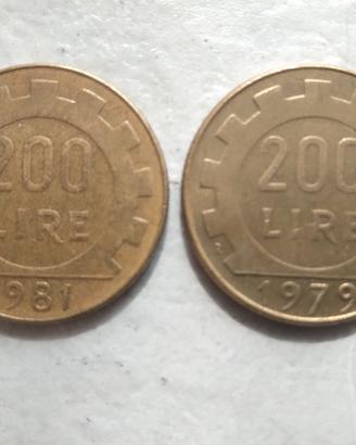Monete 200 lire 