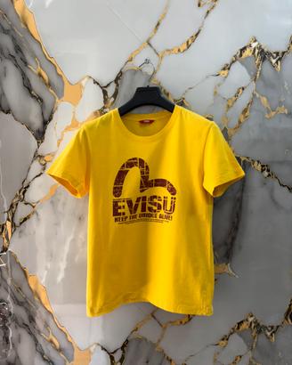 T-shirt evisu gialla taglia L vintage