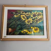 Quadro Nico Venzo Girasoli Originale