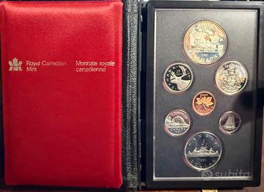 Serie monete CANADA PROOF con argento