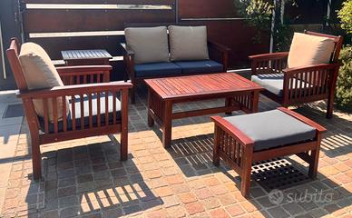 Set da giardino in legno