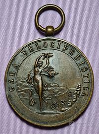 Medaglia Bronzo Gara Ciclistica Ø28mm Liberty 
