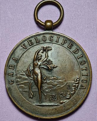 Medaglia Bronzo Gara Ciclistica Ø28mm Liberty 