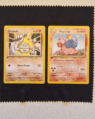 Lotto Pokemon Neo Revelation prime edizioni