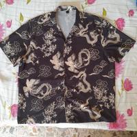 Camicia decorata con stampa giapponese