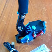 Freno a mano usb azzurro sim racing 