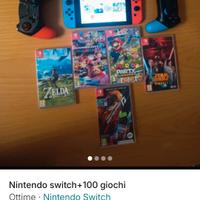 Nintendo switch+account Nintendo oltre 100 giochi