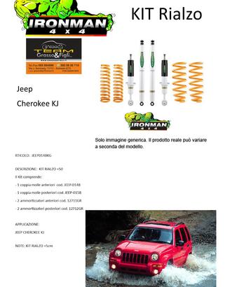 Kit rialzo iron man 4x4 + 5 cm Fuoristrada