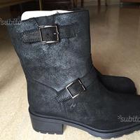 Stivale Bikers Hogan 37,5 nero scarpe stivaletto
