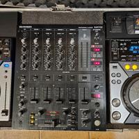 console Dj COMPLETA in valigia Pioner