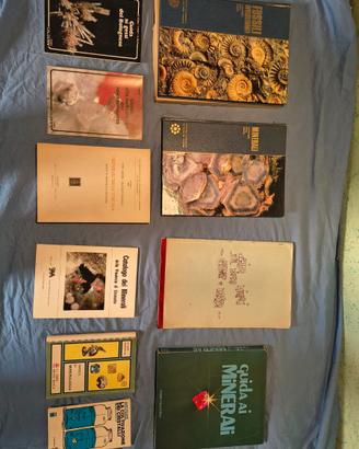libri mineralogia , rocce e fossili