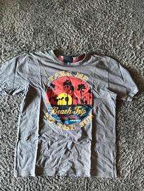 Admiral t-shirt uomo grigia stampa Beach Trip M